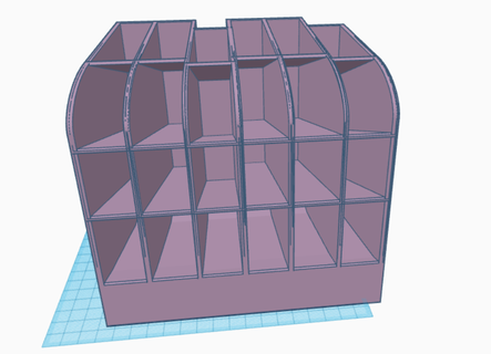 box table organizer box organizer pencil holder table  3d print model - Mito3D