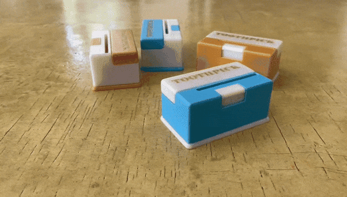 box zahnstocher zuhause haus fall mantel spielzeug zahn gadget badezimmer 3d print model - Mito3D