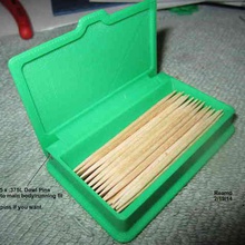 caja de palillos dientes la herramienta titulares cajas 3d print model - Mito3D