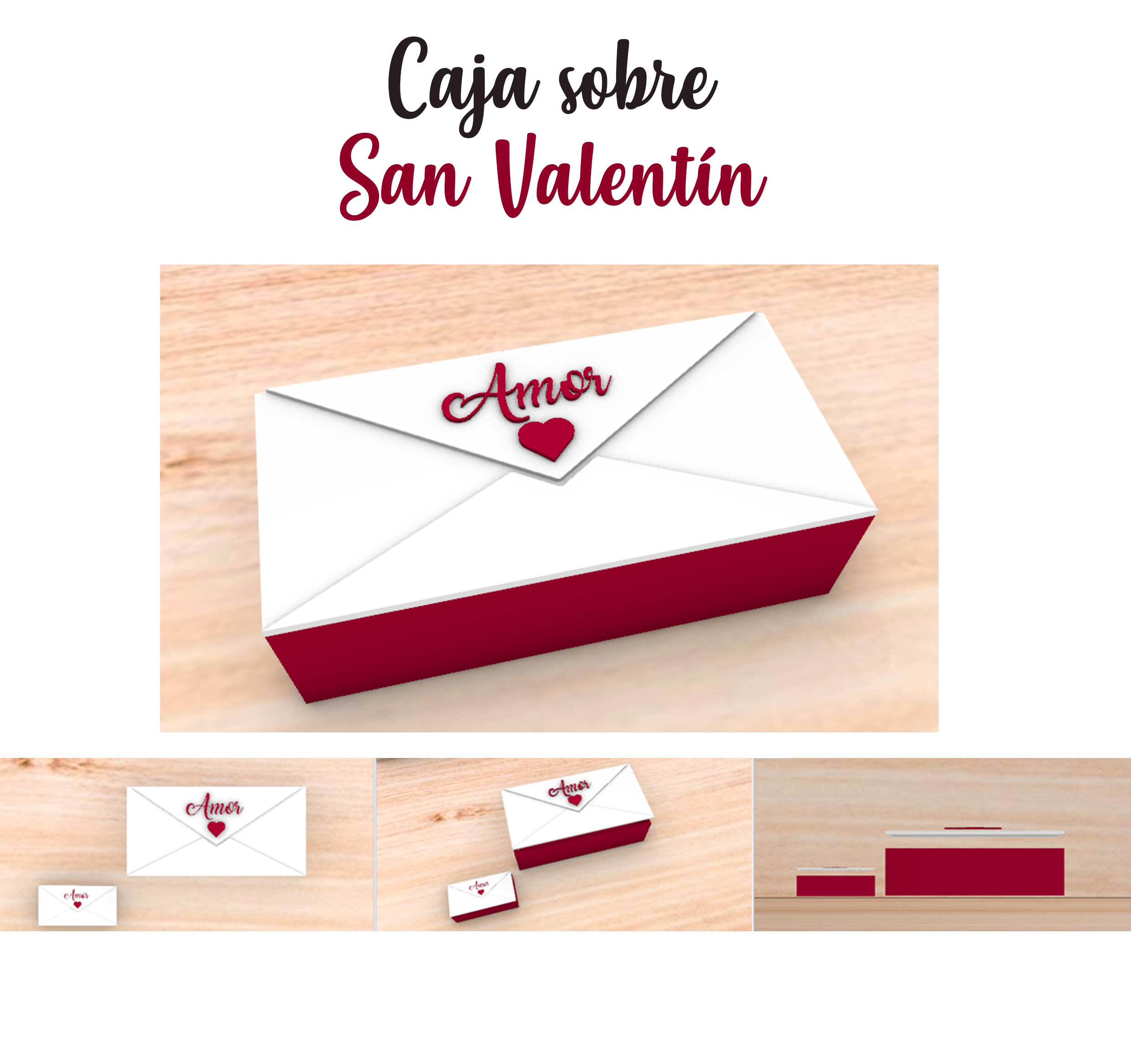 box valentine's day saint valentin 3D print model - Mito3D