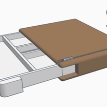 caixa de carteira extra sppace contas moda 3d print model - Mito3D