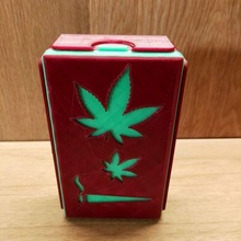 scatola erbacontenitore erba gadget contenitore Tabacco inscatolare cartine calamita 3d print model - Mito3D