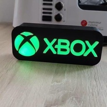 scatola xbox neon logo gioco luce arte 3d print model - Mito3D