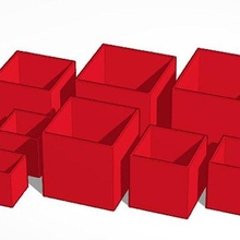 boxes boxes boxes art 3d print model - Mito3D