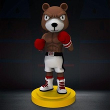 boxing bear 3d print model - Mito3D