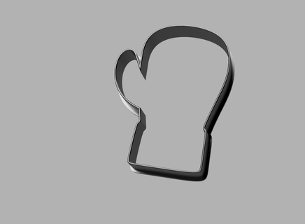 boxing cookie cutter - glove Home cookies 3d print model - Mito3D
