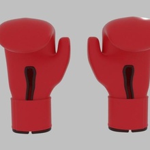 boxing glove tool hand smash punch out knock round night ring fight sport box 3d print model - Mito3D