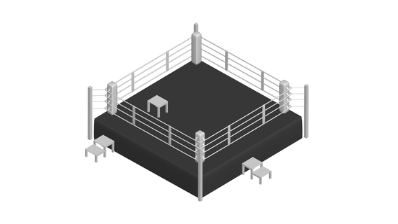 boxing ring - sport play ball 3d print model - Mito3D