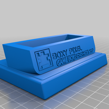 cuadrado pixel gameboy avanzar sp desquiciado estante soporte herramienta 3d impresión 3d print model - Mito3D