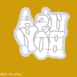 garçon garçon biscuit coupeur bébé stl fichier 3d print model - Mito3D