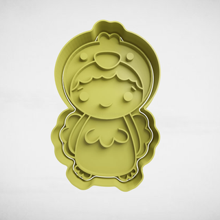 boy dressed chick cookie cutter cutters stl molds costume 3d print model - Mito3D