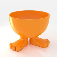 boy eggcup home 3d printing model breakfast egg cup legs gift ideas unique 3ds max 3d print model - Mito3D