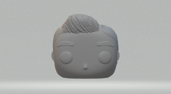 boy head 001 funko pop 3d print model - Mito3D
