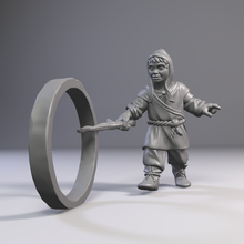 ragazzo cerchio bastone 3d print model - Mito3D