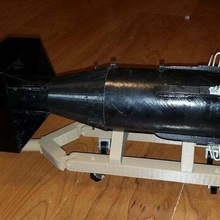 boy rear eject bomb rocket diy 3d print model - Mito3D