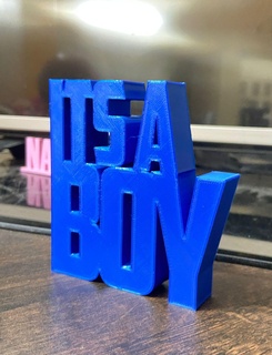 boy stl file genderreveal itsaboy announcement 3d print model - Mito3D