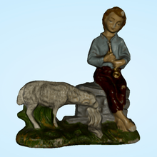 boys flute sheep art scuplt presepe 3d print model - Mito3D