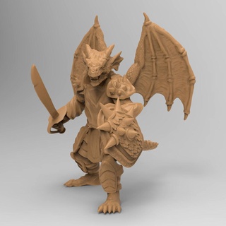 oylar drakon minyatür Dragonlance dnd 3d print model - Mito3D