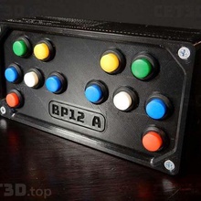 bp12 button box - usb diy gadget video games 3d print model - Mito3D