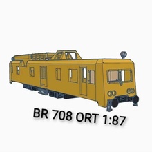 br 708 ort railcar 1 87  model railroad model railroad 1 87 h0 railcar train