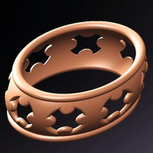 bracciale traverse bijoux 3d print model - Mito3D