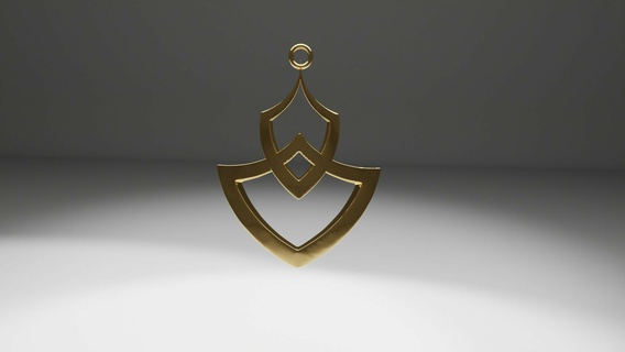 brace pendent earrings necklaces 3d print model - Mito3D