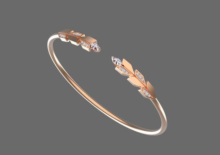pulseira Tiffany ouro anel pingente ligação 3d print model - Mito3D