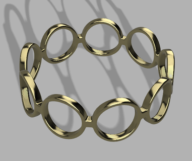 bracelet bijoux 3d print model - Mito3D