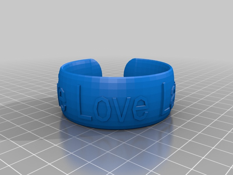 braccialetto personalizzato moda 3D print model - Mito3D
