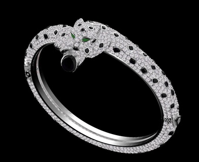pulsera pantera panthera panter anillo colgante pendiente pendientes 3d print model - Mito3D