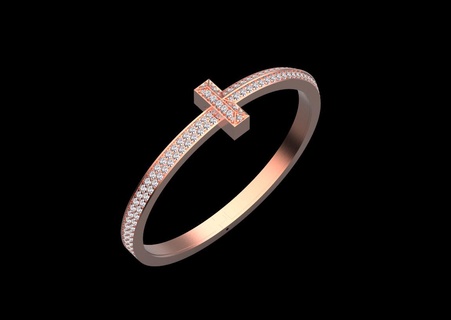pulsera tiffany oro anillo colgante pendiente enlace cadena pendientes 3d print model - Mito3D