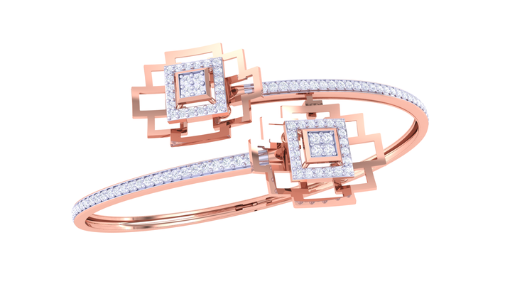 pulseira 200 ouro rosa diamante jóia pulseiraamor charme cardíaca jóias amor noivado solitária braslate prata diamantes joalheria 3d print model - Mito3D