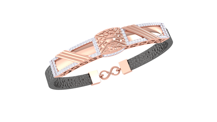 pulsera 211 oro rosa diamantes joyas pulseraamor encanto corazon amor compromiso solitaria joya joyería braslate plata 3d print model - Mito3D