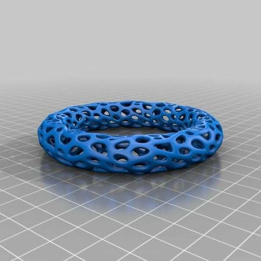 pulsera 2 voronoi estilo esposas 3D print model - Mito3D