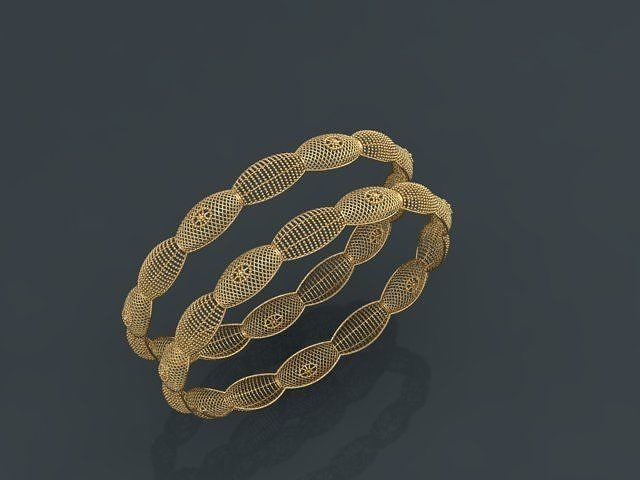 bracelet 3d free jewelry gold 18k ring earnings model silver casting bracelets jewellery stl 3D print model - Mito3D