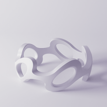 bracelet 5a de la mode géométrie sacrée conception le grec symétrique symétrie hellénique dynamique cinq abstraite fluide art bijoux 3d print model - Mito3D