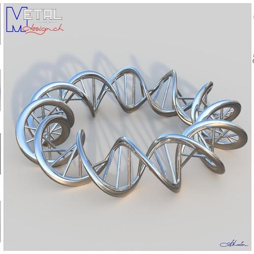pulsera de adn la joyería las pulseras bijoux bijou 3D print model - Mito3D