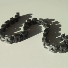 bracelet chaîne la mode 3d print model - Mito3D