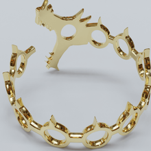 bilezik ejderha 3d yazıcı modeli yedi ölümcül günah takı Gümüş altın mücevher yüzük sermaye günahları luifer 3d print model - Mito3D