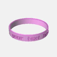 bracelet fabricant bande fermoir manchette souple message texte bracelets 3d print model - Mito3D