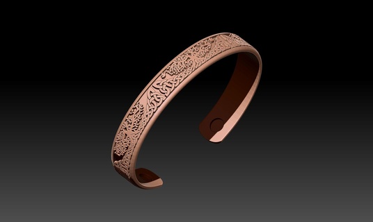 bracelet model 3d print model - Mito3D
