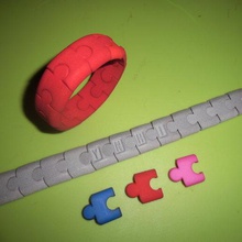 Armband Puzzle Schmuck 3d print model - Mito3D