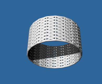 bracelet size triangular pattern 2 luxuries detail wedding fashion 3d print model - Mito3D