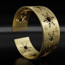 Armband Schneeflocke 3d-drucken 3d-drucken-Modell Schmuck Weihnachten gold luifer elegant Kunst Silber bedruckbar ist - sterling Hochzeit Mode joseph Platin genial Armbänder brillant ring vintag Halskette 3d print model - Mito3D