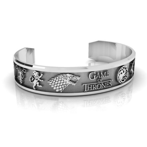 bracelet thrones game games jewelry bracelets throne 3D print model - Mito3D