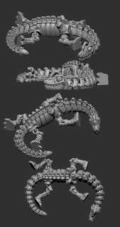 braço esqueleto 3d print model - Mito3D