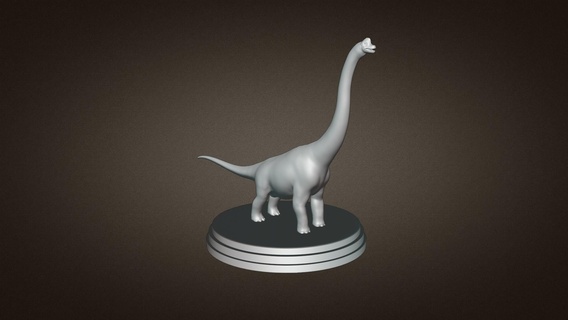 Brachiosaurus Dinosaurier 3d Drucken Spielzeug drucken Modell Spielzeuge 3d print model - Mito3D