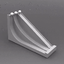 Brachistochrone Gadget Spaß Physik lernen 3d print model - Mito3D