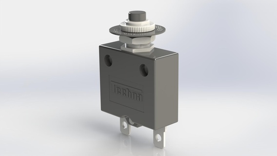 bracker recetable t16 breaker electrical switch tilting rocker 3d print model - Mito3D