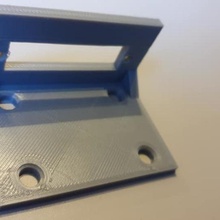 bracket d sub 25 reinforced square various support 3d print model - Mito3D